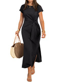 ANRABESS Womens Summer Wrinkle-Free Maxi Dress